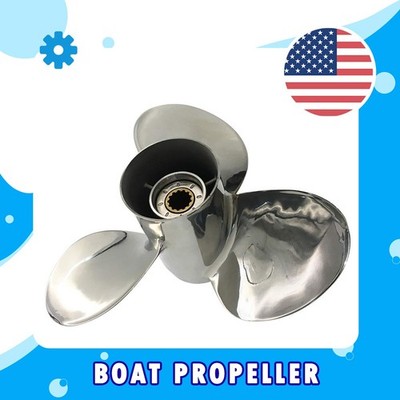 11 3/4 x 13 Stainless Boat propeller for Suzuki DF 40-60hp DT 35-60hp 13 Spline