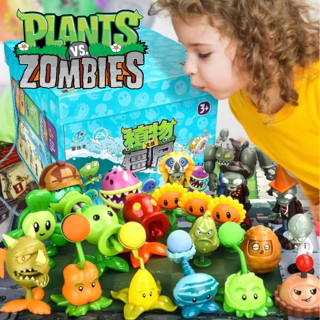 Plants VS. Zombies 22 Teiliges Deluxe Spielset Weihnachten Geschenk Kinder Spiel