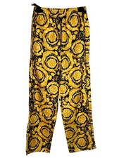 Versace Hose Seide Twill Barock Print Gold Gr. 1