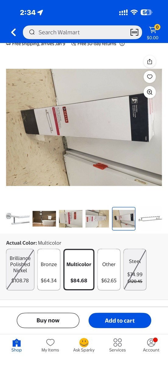 Delta Chrome Towel Bar