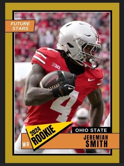 2024 Jeremiah Smith Future Stars Rookie Card #4 Ohio State Buckeyes Football