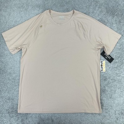 Rhone Shirt Mens 2XL Rose Dust Heather Reign Short Sleeve Performance UPF 50+