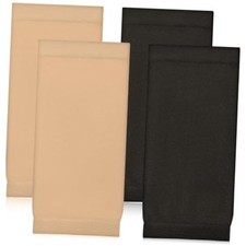 4 Pairs Tattoo Cover Up Forearm Sleeves, Black Nude Breathable Compression