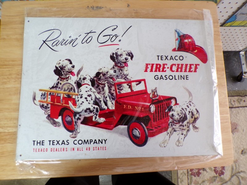 Rarin' to Go ! Tin Sign NIB