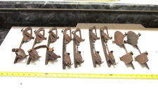 9 Old Antique Metal Ice Skates Holiday Decor