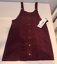 Women's Dress Size Large Burgundy Corduroy New