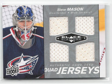2010-11 Upper Deck Black Diamond - Quad Jerseys Steve Mason #QJ-SM (MEM)