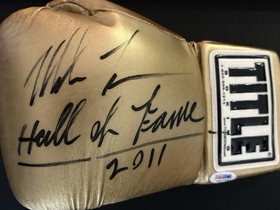 Mike Tyson Signed Punch-Out!! Framed Poster & HOF Auto Boxing Glove Nintendo NES
