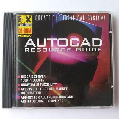 AutoCAD Resource Guide CD-ROM Autodesk CAD Engineering Software Windows
