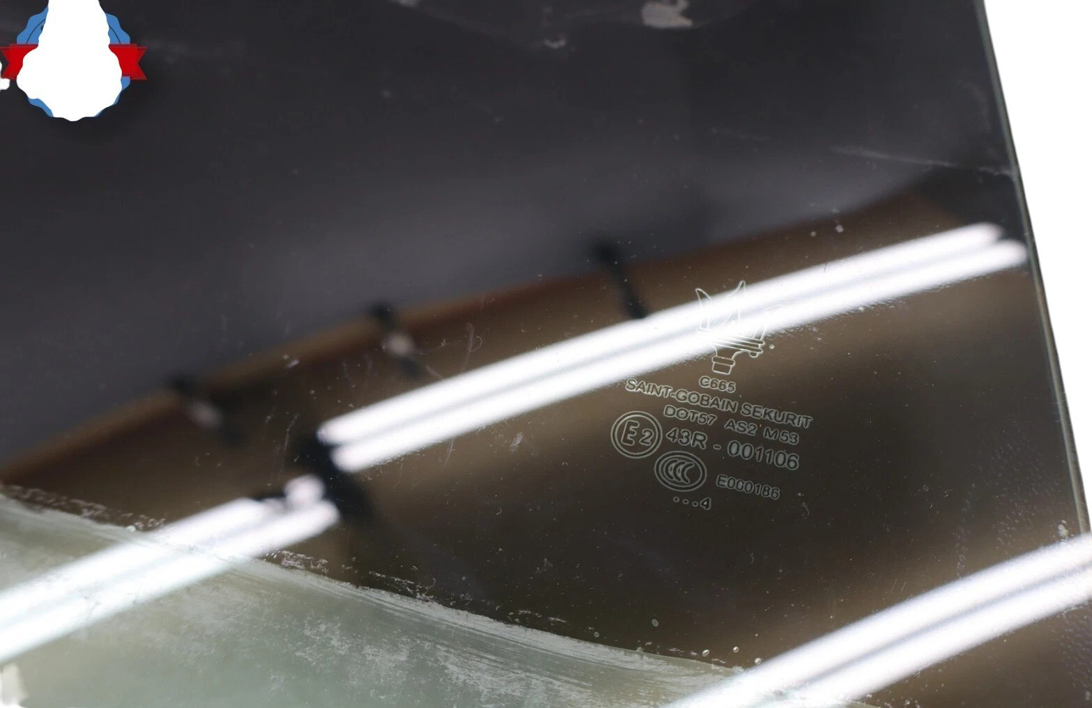 14-17 Maserati Ghibli S Rear Right Side Door Window Auto Glass 43R001106 Oem