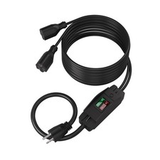 2-Way 3 Prong Extension Cord with Switch ON/Off, Heavy Duty Outdoor... Fast Ship