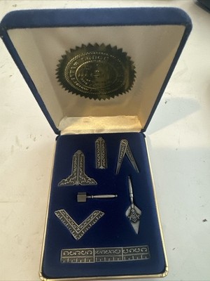 Vintage Freemason Masonic Miniture Working Tool Set