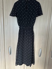 BNWT Dorothy Perkins black Polka Dot overlay dress gorgeous for occasion, size 6