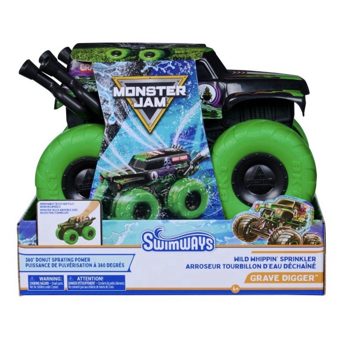Swimways Grave Digger Monster Jam Wild Whippin Sprinkler Target
