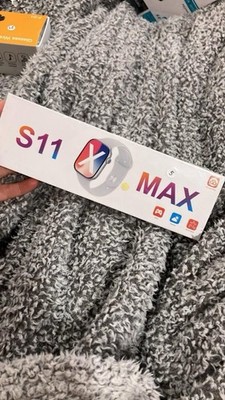 Hiwear Plus S11 X Max Smart Watch, Fitness Tracker, Beige Silicone Band