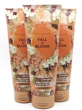 BATH  BODY WORKS FALL IN BLOOM BODY CREAM 8 OZ LOT OF 3 PCS 
