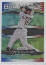 2020 Panini Prizm Brilliance Red White & Blue Prizm Charlie Blackmon #B-10 09k7