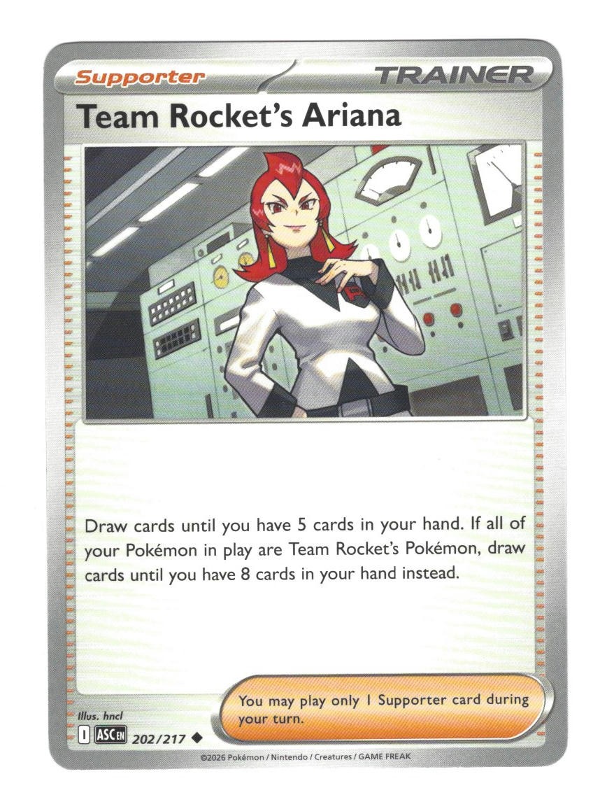 Ascended Heroes #202/217 Team Rocket's Ariana M/NM