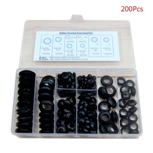 170 Pcs Rubber Grommet Firewall Hole Plug Assortment In 7 - Foto 9