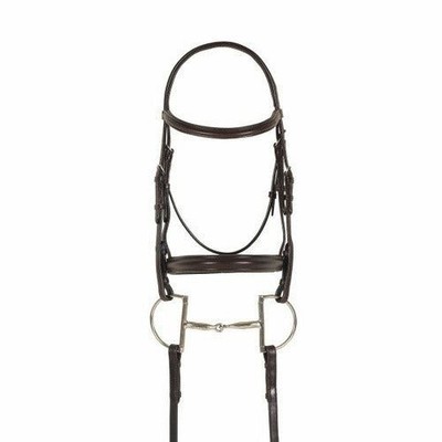 Ovation Breed Plain Raised Padded Bridle- Draft Cross