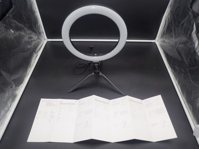 10'' RGB Beauty Fill Light LED Ring w/Tripod Stand for Phone, flicker- free