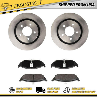 Front OE Brake Rotors Brake Pads Kit For 1999-2004 Chrysler 300M