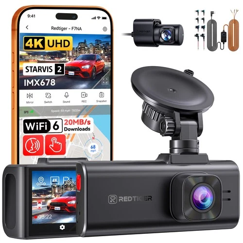 REDTIGER 4K Dual Dash Cam Front and Rear STARVIS 2 IMX678,8MP,ADAS,Hardwire Kit deal from eBay