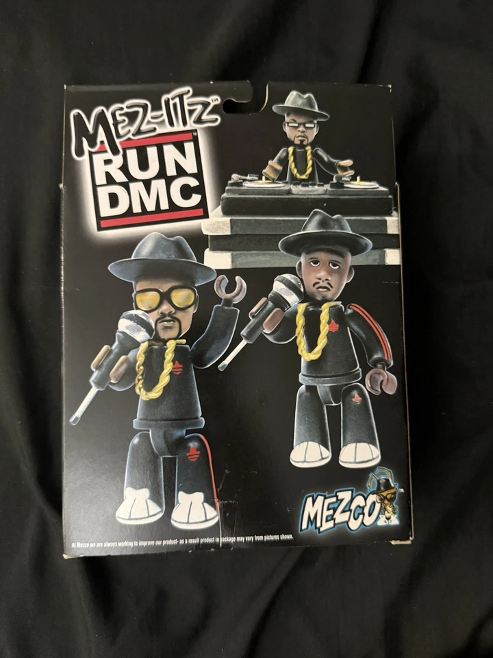 MEZCO RUN DMC Figures Black Track Suit Hip Hop DJ Mez-Itz Queens rap New In BOX - Image 2 of 2