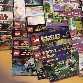 LEGO Instructions Manuals Various Bulk Lot - City Star Wars Heroes Turtles - 50+