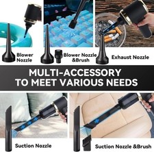 9 In1Mini Portable Cordless Handheld Air Blower  Vacuum Cleaner for Home/Car//  