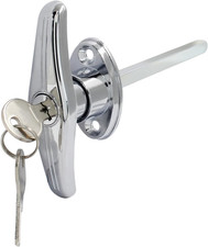 Garage Door T-Handle Lock with 2 Keys, T-Handle Universal Replacement Lock for G