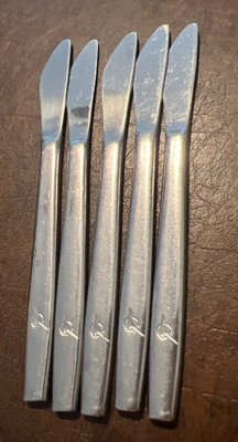 EASTERN AIRLINES 5 Knife Lot Abco First Class Dinner Service Silverware Knives