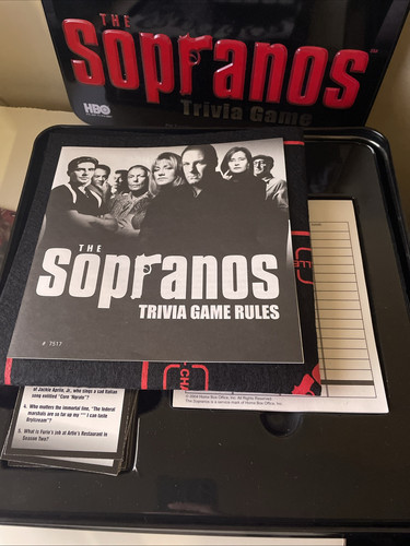 2004 The Sopranos Trivia Game By HBO Cardinal Complete In Collectable Tin - Picture 5 of 6