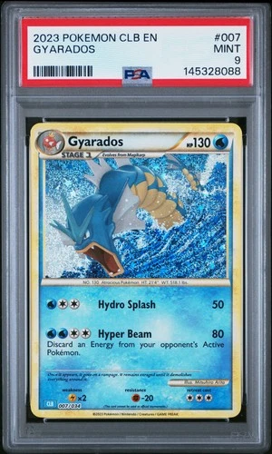 2023 POKEMON CLB-CLASSIC BLASTOISE & SUICUNE EX DECK #007 GYARADOS PSA 9