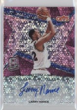 2018-19 Panini Spectra Signatures Neon Pink Prizm 14/25 Larry Nance Auto 0c3