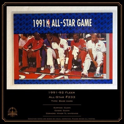 Fleer 1991-92 NBA All-Star Game #233 Jordan Ewing Barkley Dumars King