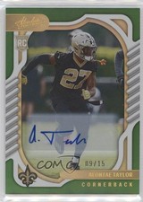 2022 Absolute Rookies Spectrum Green Signatures 9/15 Alontae Taylor Auto 9r9