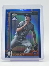 BRYCE RAINER 2025 TOPPS CHROME PRO DEBUT BLUE REFRACTOR /150 TIGERS Q6450