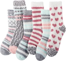 Winter Fuzzy Socks Womens Cozy Fluffy Warm Socks for Women Mom,Birthday Christma