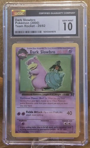 Dark Slowbro 29/82 - Pokémon Team Rocket CGC 10 Gem Mint