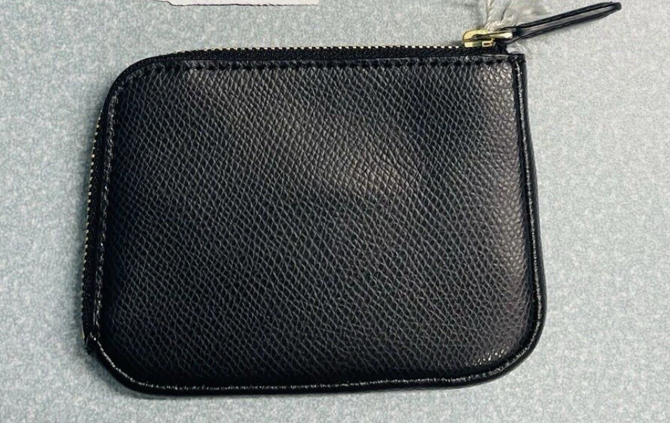 Vera Bradley Zip Card Case, Black Leather Zip Card Case, - Image 2 of 4