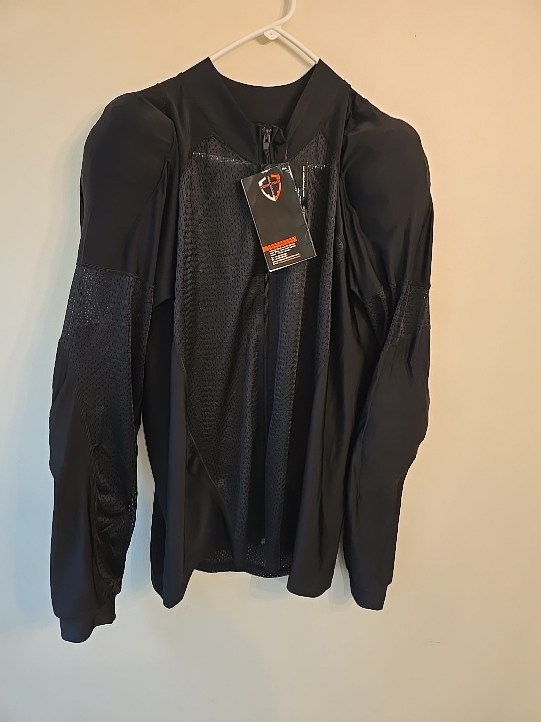 ALPHA CYCLE GEAR BREATHABLE BIKERS RIDING PROTECTION MOTORCYCLE JACKET 3XL w/Pad