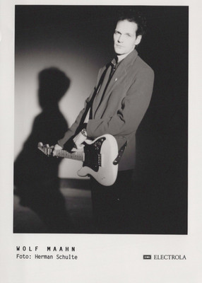 Wolf Maahn Foto Original Schwarzweiß Pressepromofoto Etwa 1990er