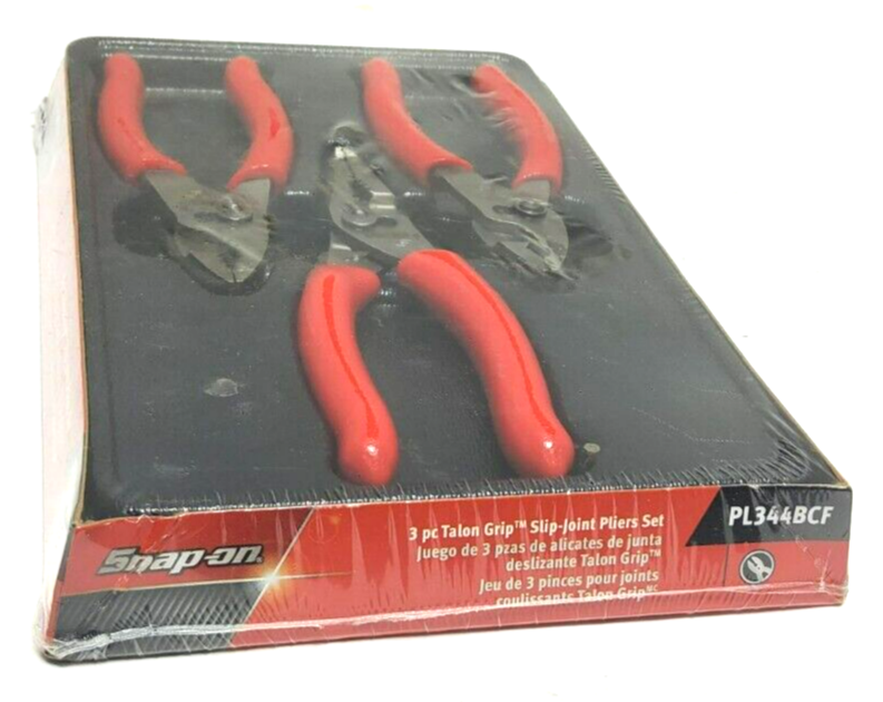 New Snap-on™ PL344BCF Talon Grip™ Slip Joint Plier Set New Snap-on™ PL344BCF Talon Grip™ Slip Joint Plier Set