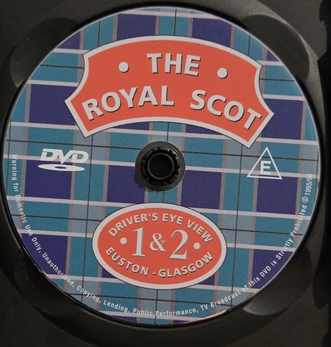 The Royal Scot DVD: Driver's Eye View 1 & 2 Euston-Glasgow (Region All, 1996) - Picture 3 of 3