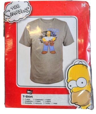 The Simpsons T-Shirt Homer Mit Werkzeuggürtel Größe M