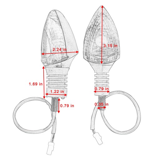 Indicatori di direzione per motocicli Turn Signals For 450 EXC 690 Duke 990 Adv - Picture 2 of 7