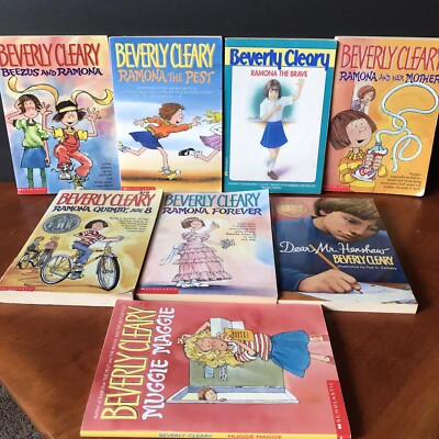 Lot: 8 Beverly Cleary Books Ramona Quimby Series Dear Mr Henshaw Muggie Maggie
