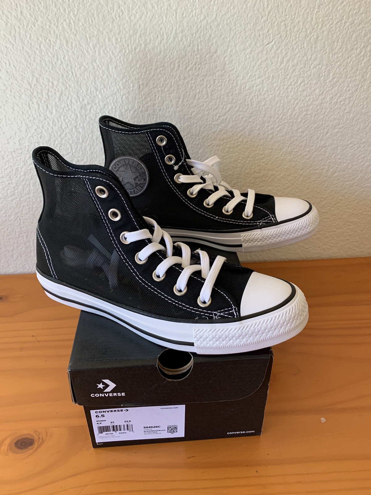 see through high top converse