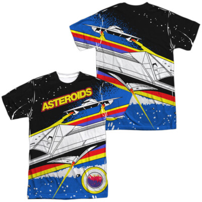 Atari Asteroids Arcade Unisex Adult Halloween Costume T Shirt, S-3XL
